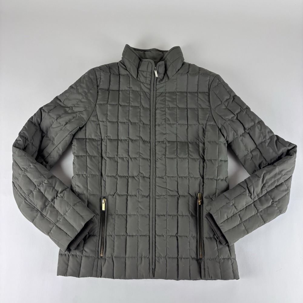 J. Crew Women's Olive Green‎ Quilted Down Filled Jacket Womens XS